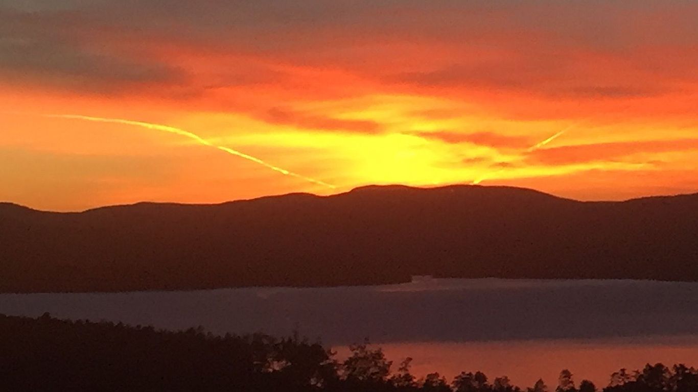 Sunset on Newfound Sunset on Newfound