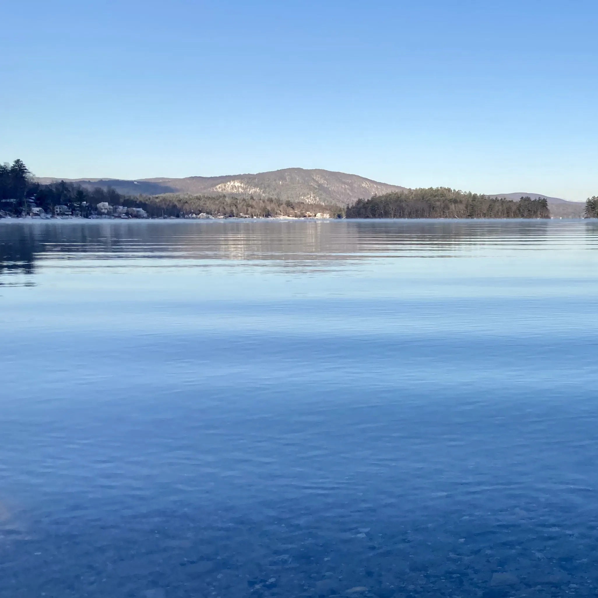 Newfound Lake in early winter.