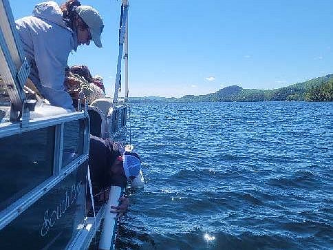 monitoring water quality on a boat