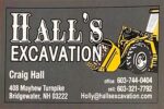 Hall’s Excavation Inc.