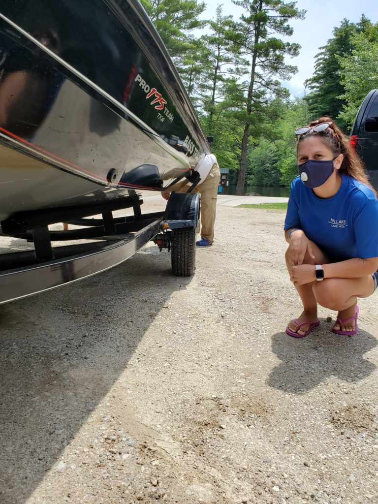 Lake Host with mask